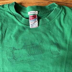 Vintage Y2K Men's Abercrombie & Fitch We Screw We Nut We Bolt  Green T-Shirt XXL